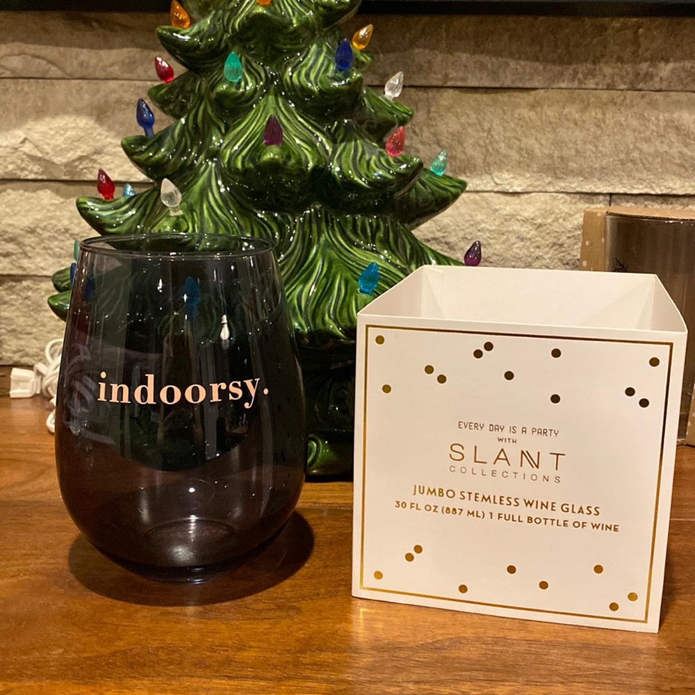 Slant Collections Jumbo Stemless Wine Glass